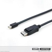 Displayport to mini Displayport cable, 3m, m/m