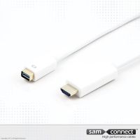 Mini DVI to HDMI cable, 1m, m/m